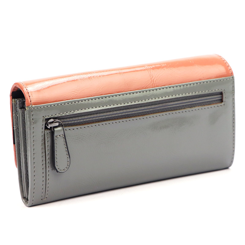 Mato Grosso podłużny damski portfel skóra naturalna portmonetka RFID