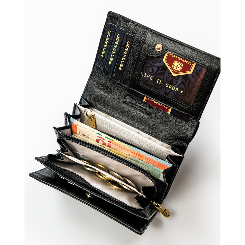 Skórzany damski portfel Peterson PTN PS112-MLF