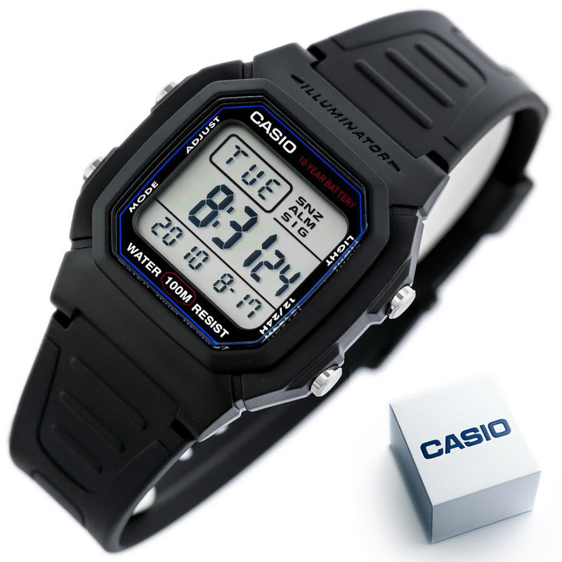 ZEGAREK MĘSKI CASIO W-800H-1BVES KLASYKA + BOX