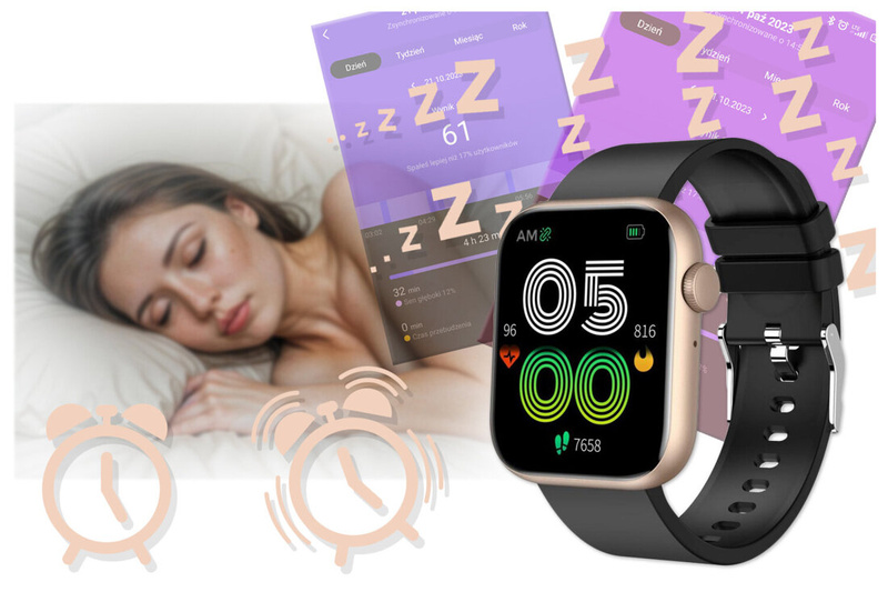 SMARTWATCH UNISEX GRAVITY GT3-2 - ROZMOWY BLUETOOTH, WŁASNE TARCZE (sg022b)