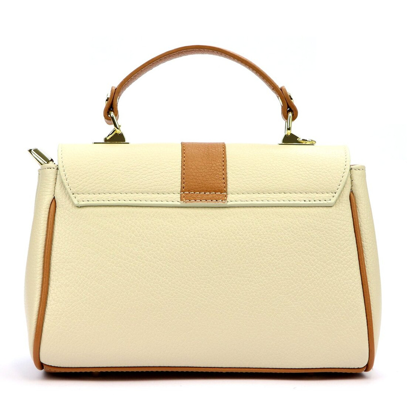 Luka Skórzana damska listonoszka z paskiem z organizerem torebka do ręki