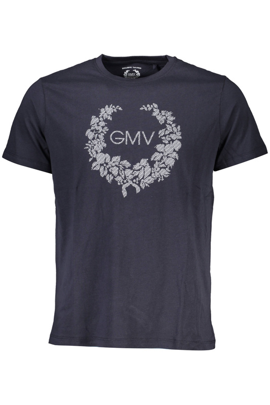 GIAN MARCO VENTURI T-SHIRT MĘSKI Z KRÓTKIM RĘKAWEM NIEBIESKI
