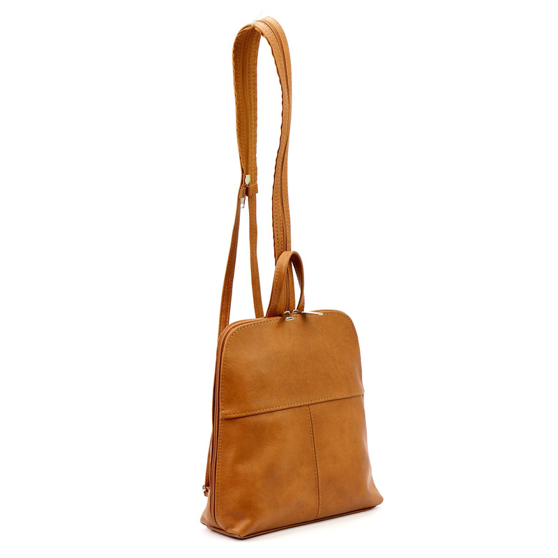 Stylowy Praktyczny Damski plecak-torebka skórzana z kieszeniami Voyager