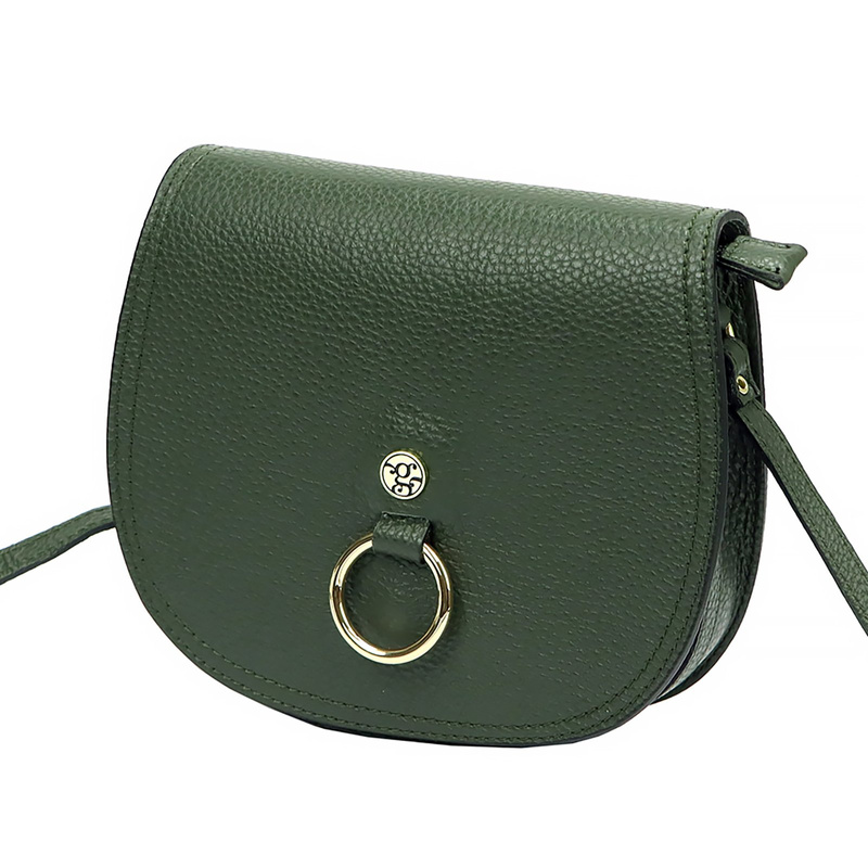 Gregorio skórzana damska listonoszka torebka zamykana klapą na magnes