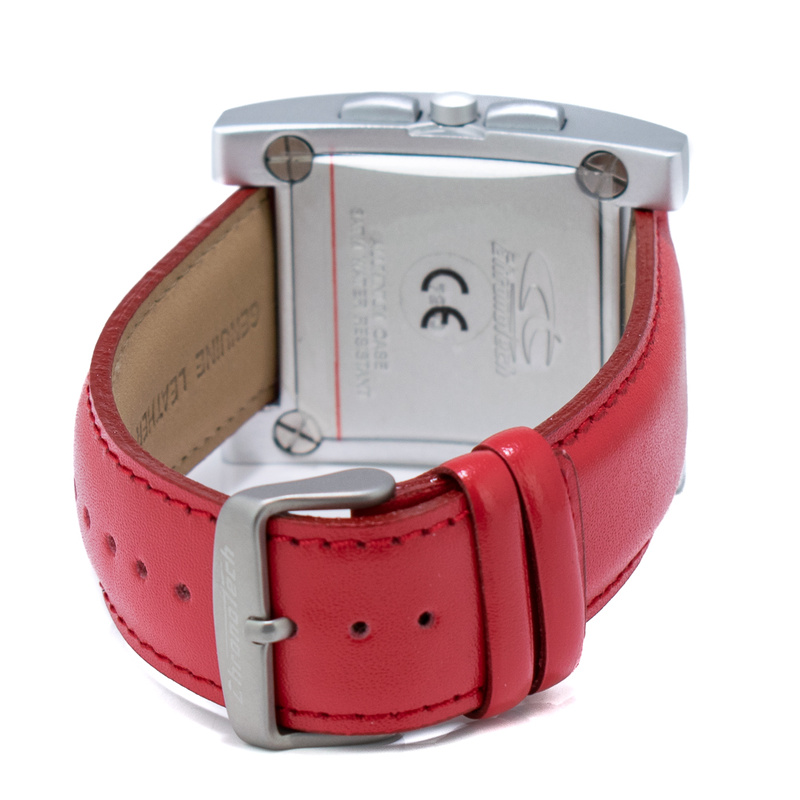Zegarek CHRONOTECH CT7280-04. Kwarcowy, Kolor czerwony. Mężczyzna.
