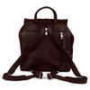 Brązowy plecak skórzany damski POLSKI B5 z klapą S41