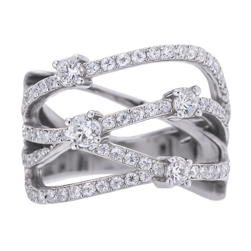 Biżuteria DIAMONFIRE 6118441082165. Pierścionek, Kolor szary. Kobieta.