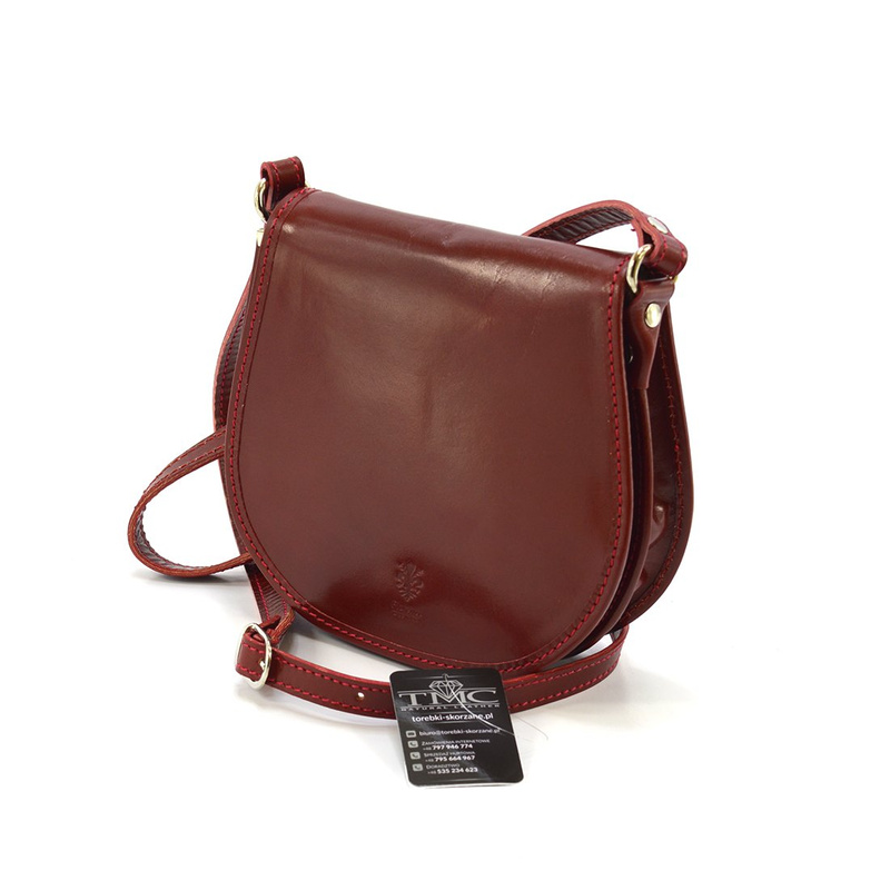 Klasyczna wyjątkowa damska skórzana listonoszka 