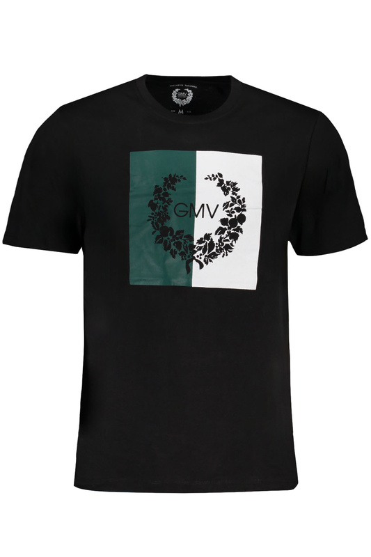 T-SHIRT MĘSKI Z KRÓTKIM RĘKAWEM GIAN MARCO VENTURI CZARNY