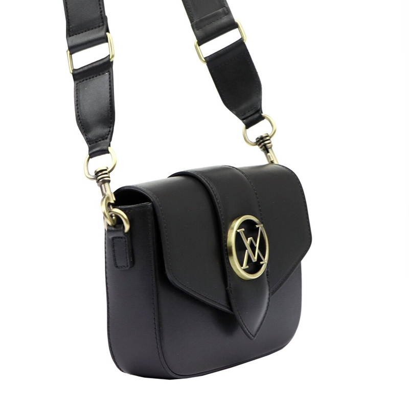 Luka damska listonoszka skóra naturalna torebka przez ramię z klapą