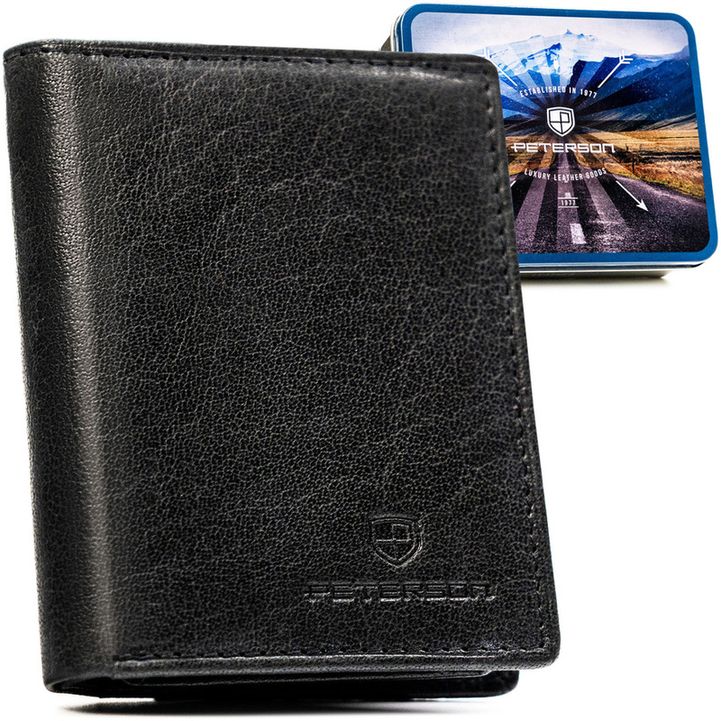 Skórzany męski portfel Peterson PTN RM-12-BUF