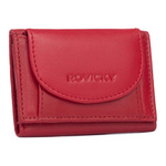 Rovicky mały damski portfel skóra naturalna zgrabna portmonetka pojemna