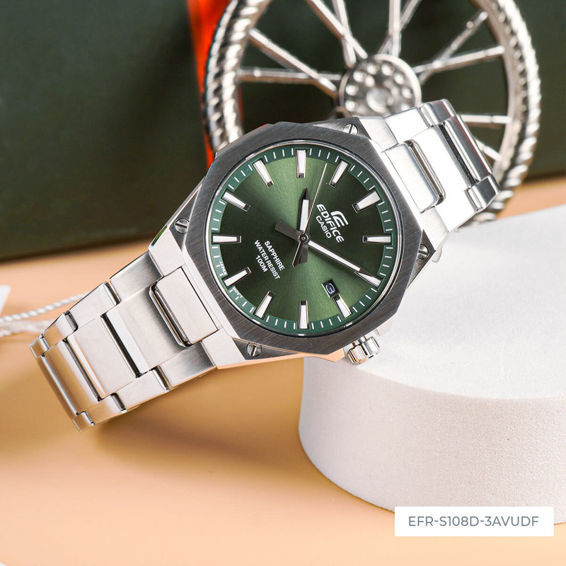 Zegarki marki Casio model EFR-S108D. Kolor Szary, Akcesoria Męskie. sezon: Cały rok