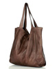 MARCO MAZZINI Torebka miejski shopper bag skóra naturalna handmade brąz