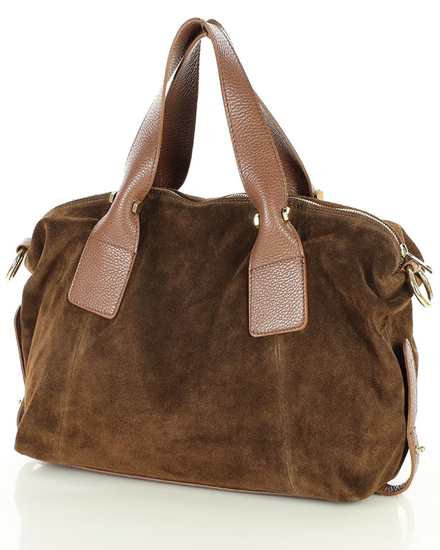 Torebka damska worek hobo bag skóra naturalna - MARCO MAZZINI czarna