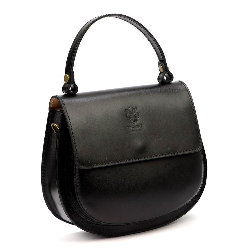 Zaokrąglona Listonoszka skórzana elegancka torebka na ramię Gregorio