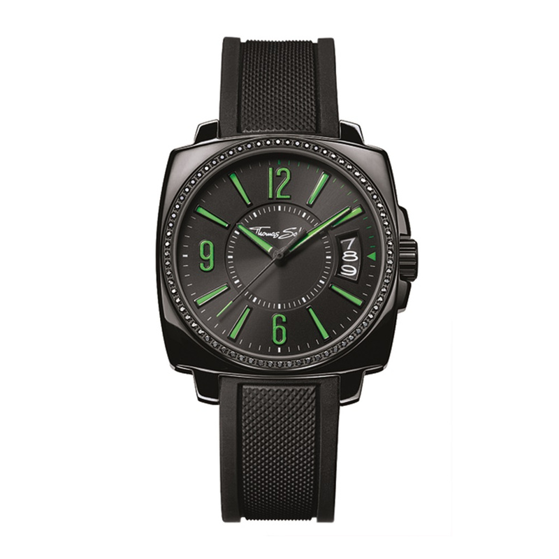Zegarek THOMAS SABO WA0106-208-20. Kwarcowy, Kolor czarny. Mężczyzna.
