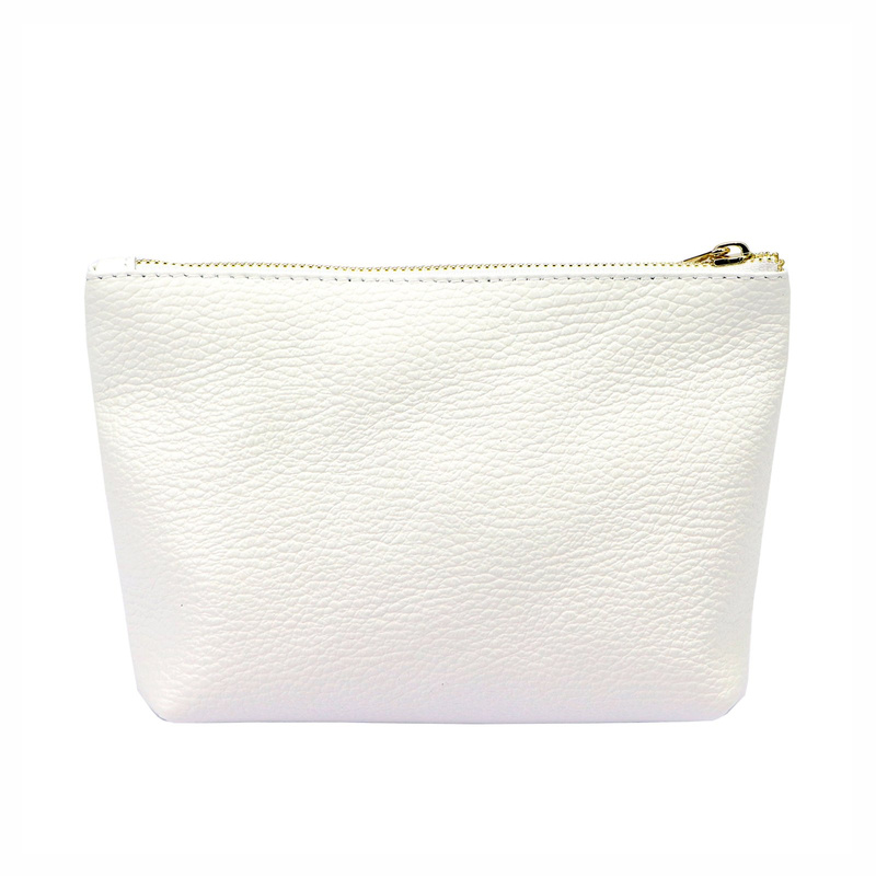 Gregorio Kosmetyczka damska ze skóry naturalnej zapinana na suwak