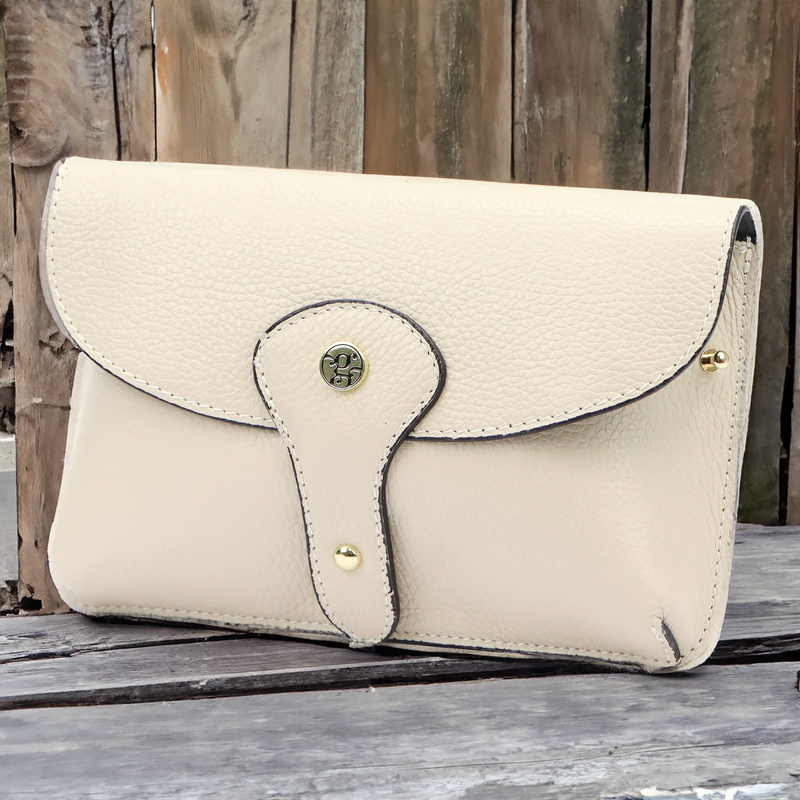 Gregorio mała listonoszka damska skóra naturalna stylowa torebka na ramię