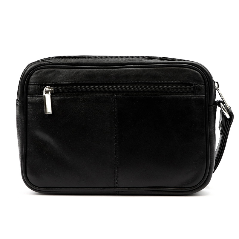 Nordee męska saszetka skóra naturalna torba do ręki z kieszeniami