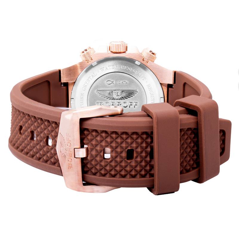 Zegarek BOBROFF BF1002L65. Kwarcowy, Kolor brązowy. Unisex.