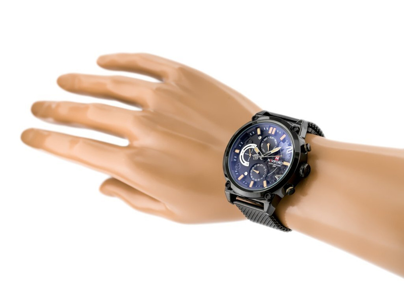ZEGAREK MĘSKI NAVIFORCE HUSLER 2 (zn028c) - black/yellow