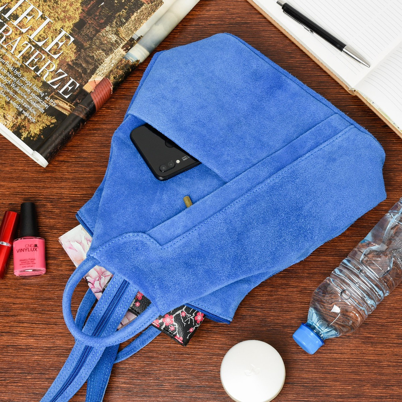 Chabrowy Vera Pelle włoski Plecak Skórzany damski mały T53