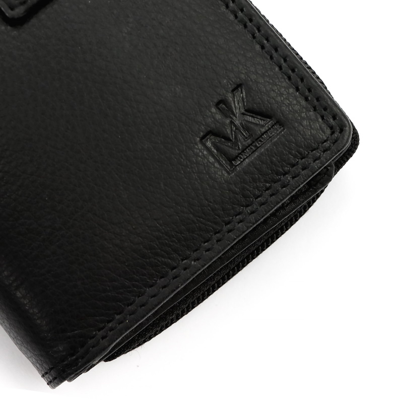 Pionowy Skórzany damski portfel Money Kepper RFID