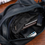 Plecak Torebka Skórzana damska A4 worek granatowy Beltimore U37