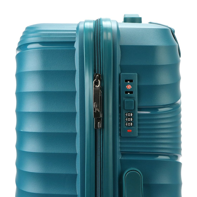 Jony zestaw trzech walizek podróżnych na kółkach z kosmetyczką ABS