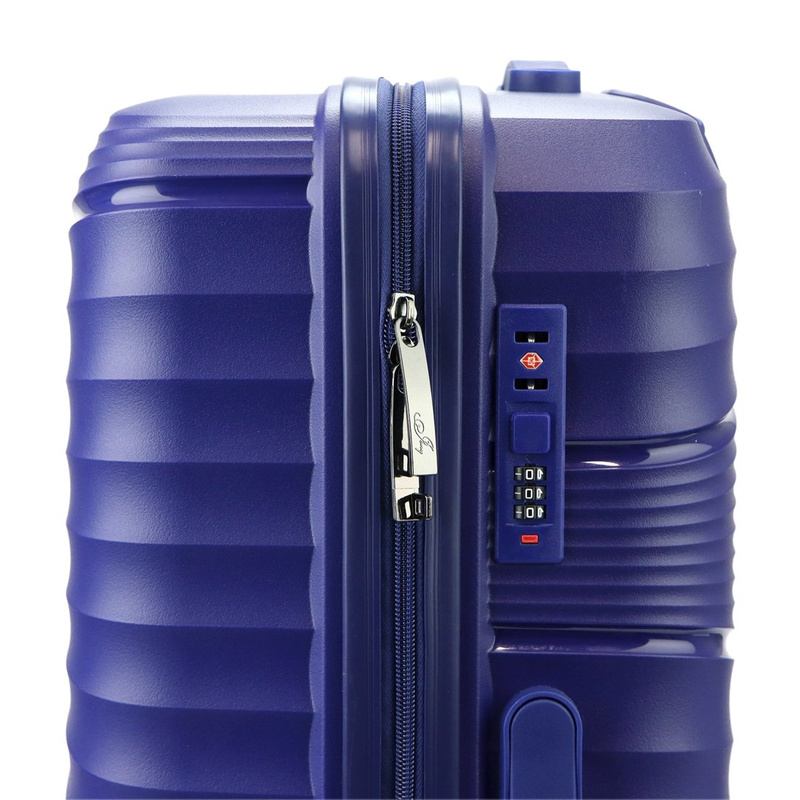 Jony zestaw trzech walizek podróżnych na kółkach z kosmetyczką ABS