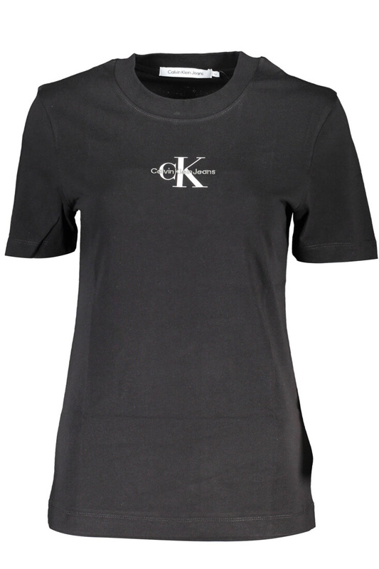 DAMSKI T-SHIRT Z KRÓTKIM RĘKAWEM CALVIN KLEIN CZARNY