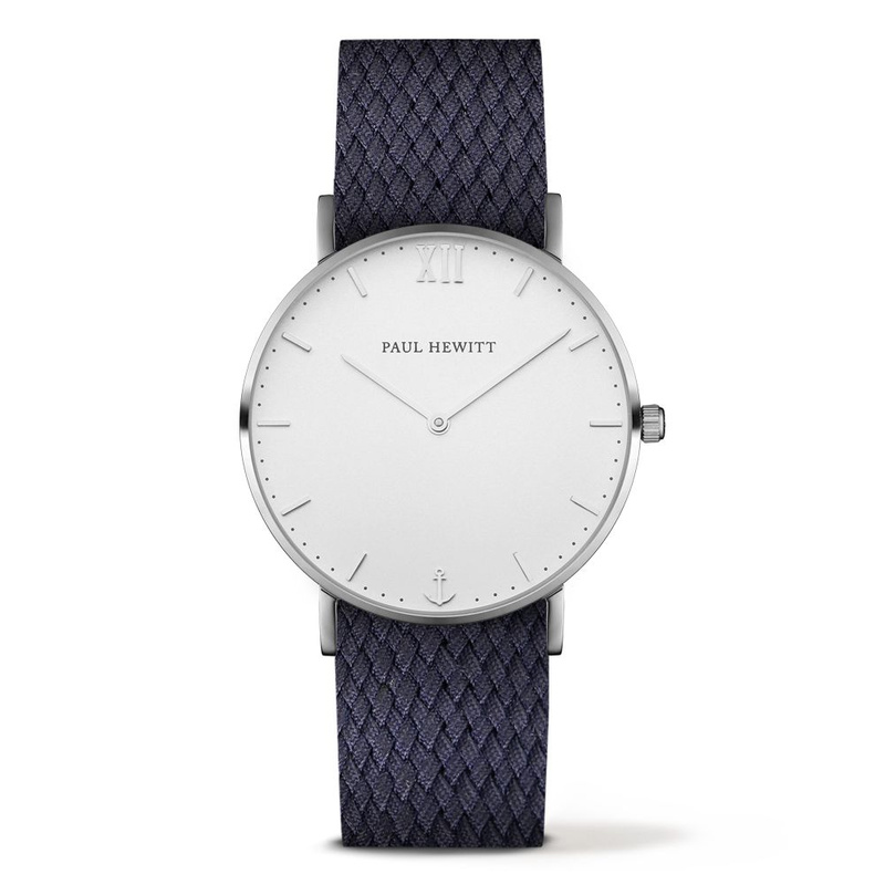 Zegarek PAUL HEWITT PH-SA-SSTW17M. Kwarcowy, Kolor biały. Unisex.