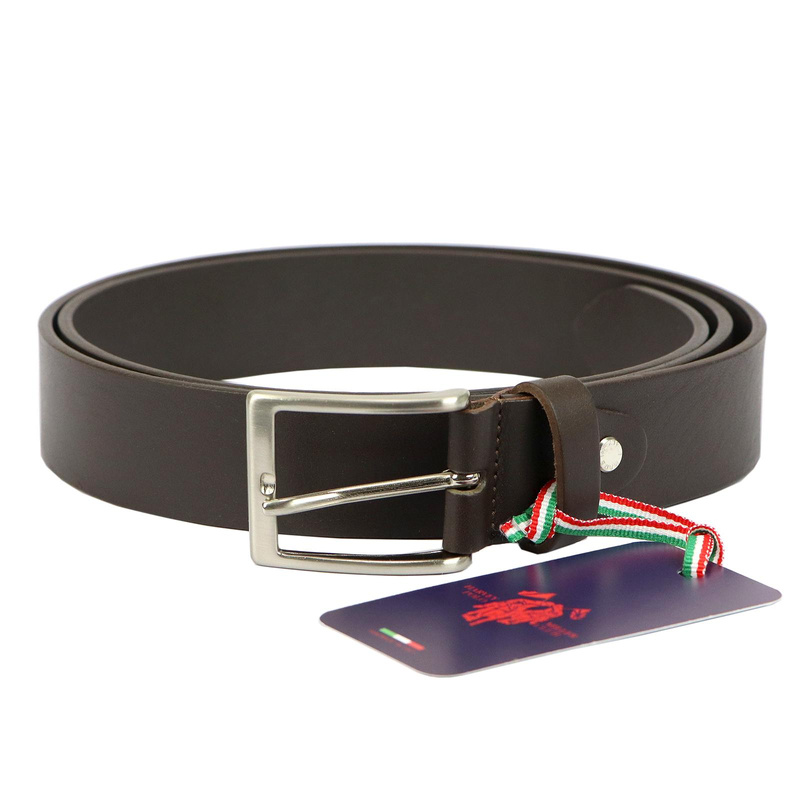 Harvey Miller męski pasek do spodni skóra naturalna klasyczna klamra