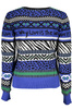 NIEBIESKI SWETER DESIGUAL DAMSKI