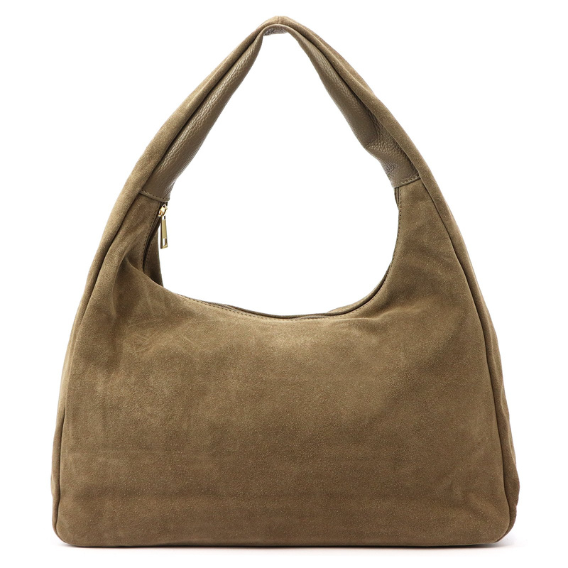 Vera Pelle damska shopperbag skóra naturalna zamsz torebka na ramię pojemna