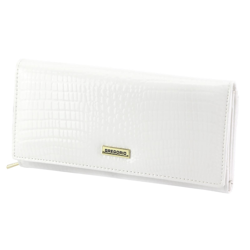 Skórzana damska portmonetka podłużna od Gregorio