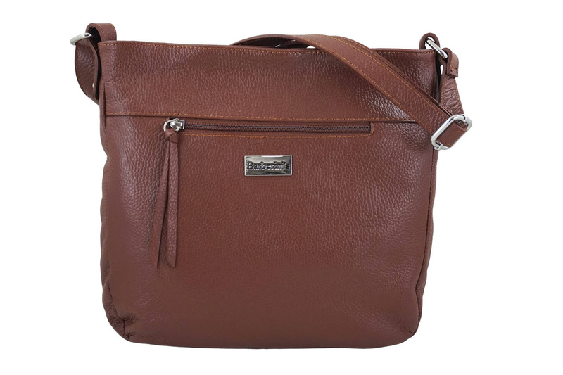 Torebka codzienna skórzana damska - Brązowa jasna