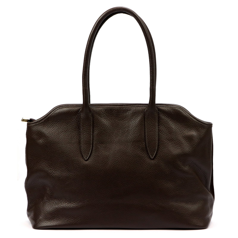 Vera Pelle damska torebka na ramię skóra naturalna zamszowa z kieszeniami