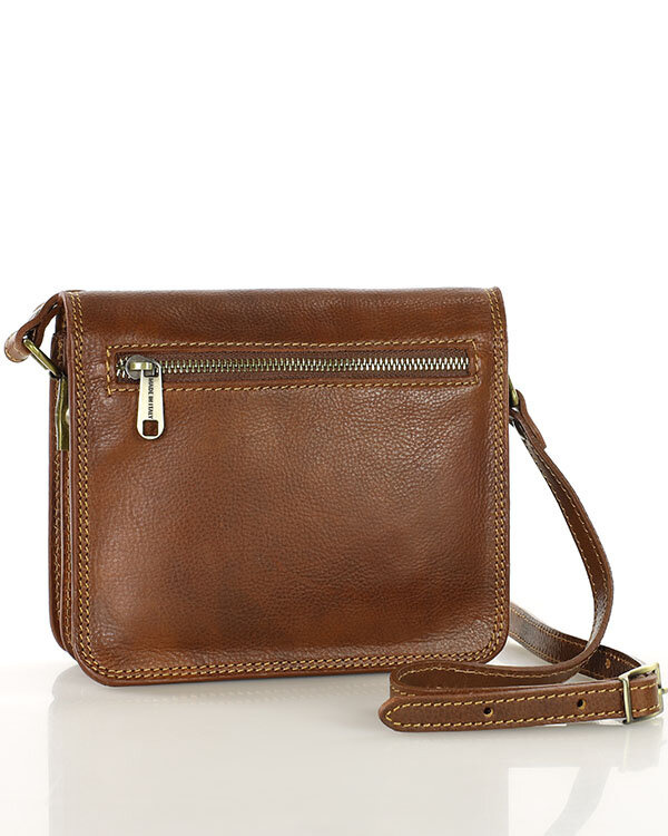 Torba skórzana kwadratowa premium Florence bag - MARCO MAZZINI czarna