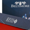 Damski skórzany portfel duży poziomy retro RFiD czarny BELTIMORE 043