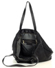 Torba damska pleciona shopper & shoulder leather bag - MARCO MAZZINI czarna