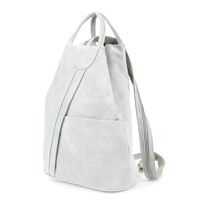 Siwy Vera Pelle włoski Plecak Skórzany damski mały T53