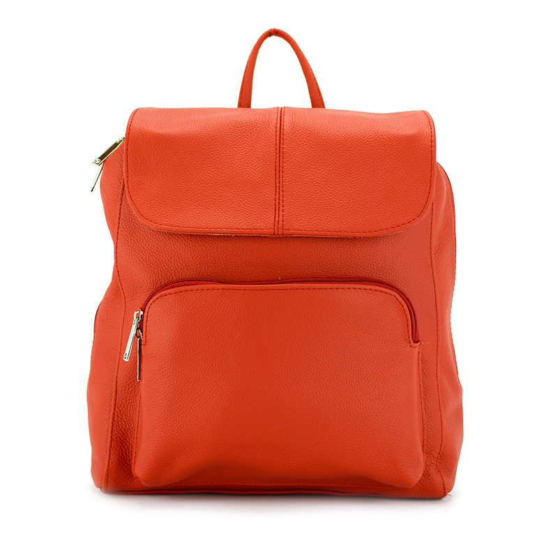 Voyager Miejski damski plecak ze skóry naturalnej z kieszeniami