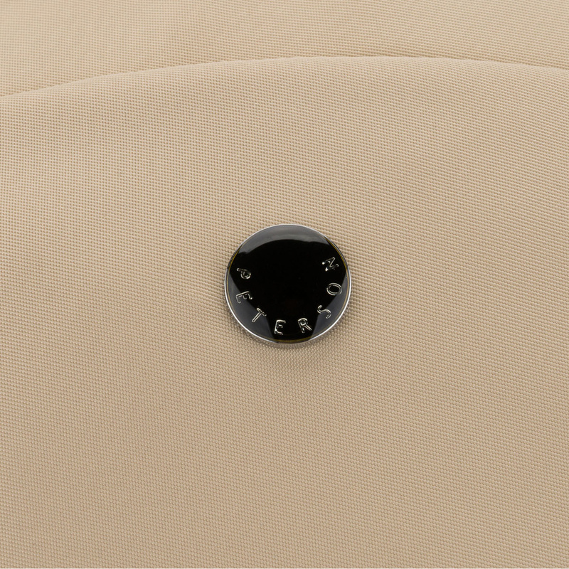 Mały plecak damski wykonany z poliestru w kolorze ecru, jednokomorowy - Peterson