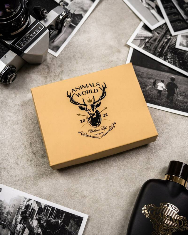 Skórzany męski portfel Wild ANIMALS N992L-CHM-SHE