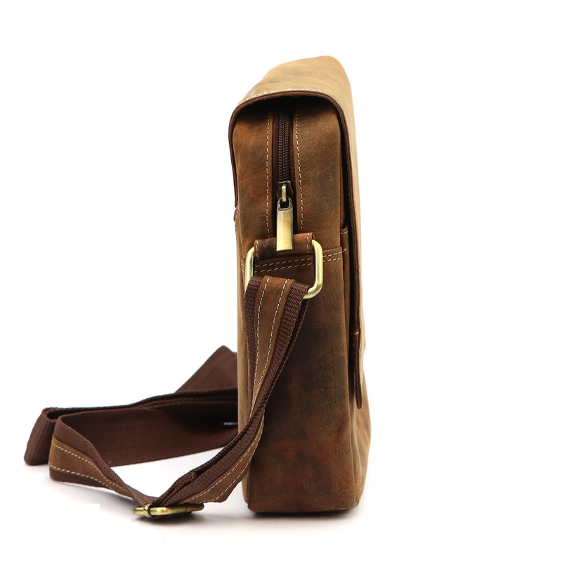 Nordee męska saszetka skóra naturalna torba miejska na ramię z kieszeniami