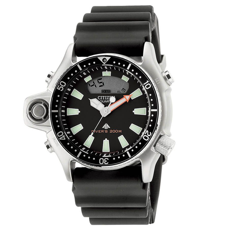 Zegarek CITIZEN JP2000-08E. Kwarcowy, Kolor czarny. Mężczyzna.