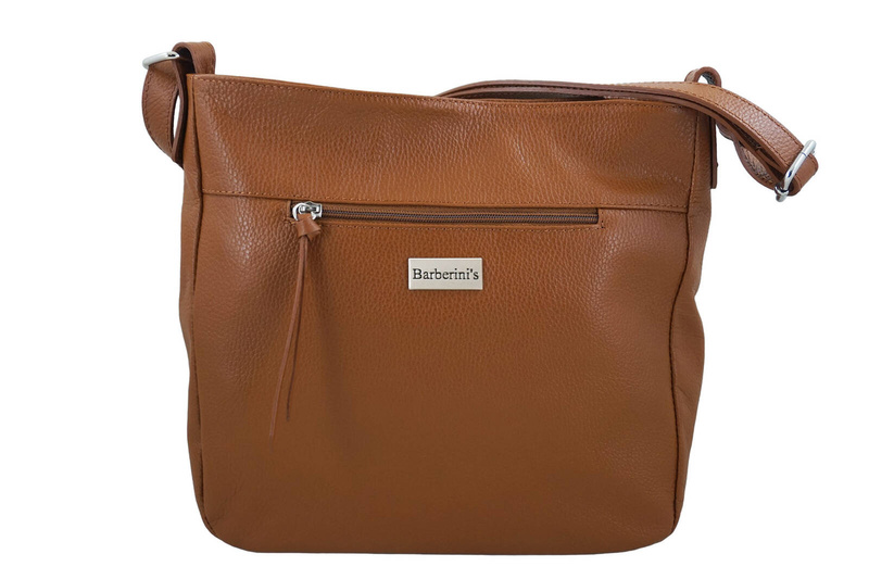 Torebka codzienna skórzana damska - Granatowa