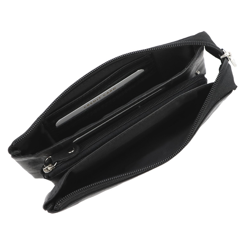 Gregorio damska portmonetka skóra naturalna duży portfel zasuwany